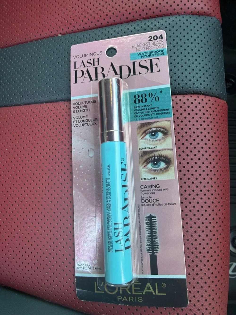 L'Oreal Lash Paradise Voluminous Mascara – Teal Tube, Pink Card